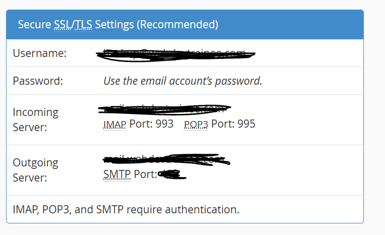 4. mail client settings